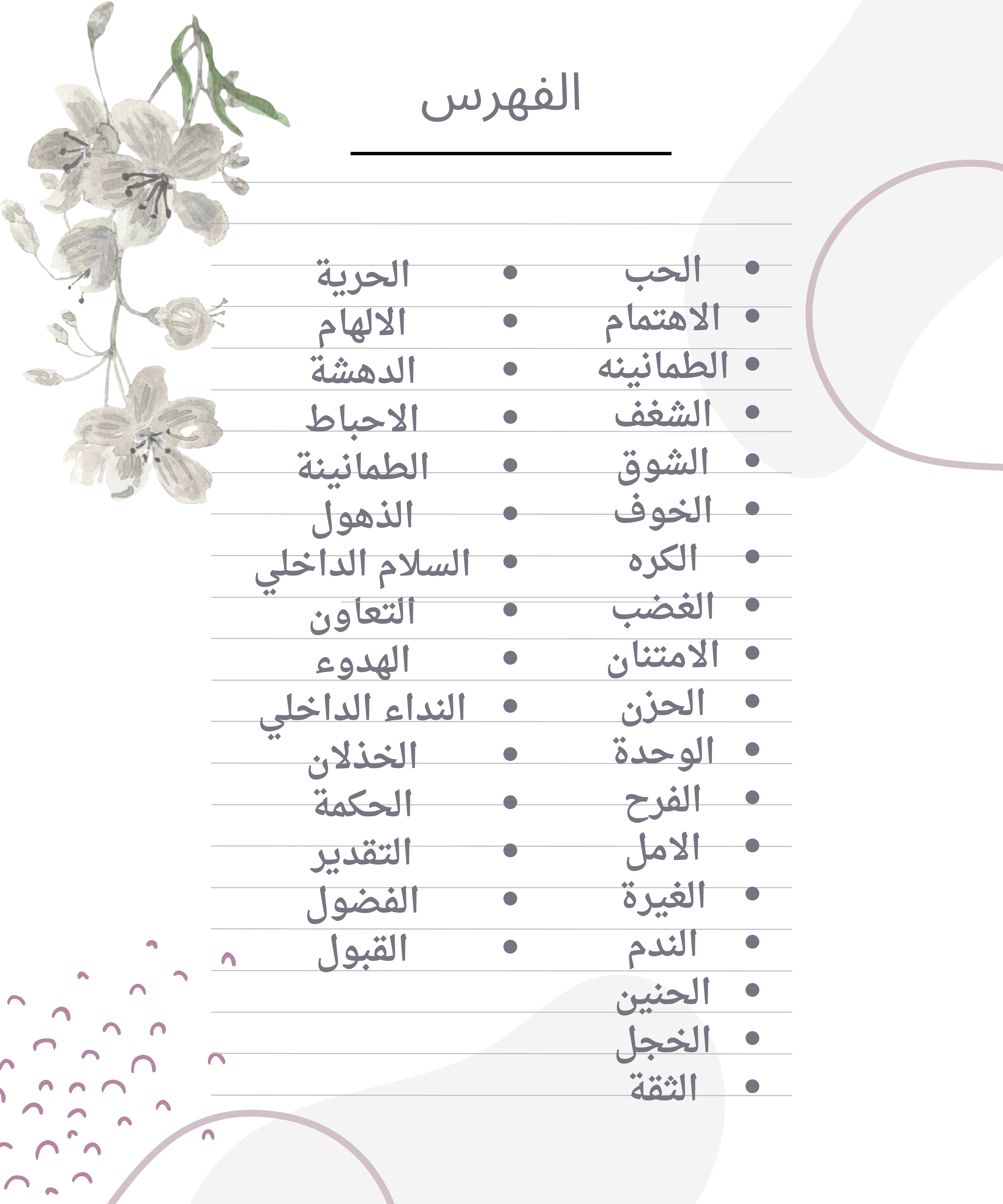 انواع المشاعر عند الانسان 