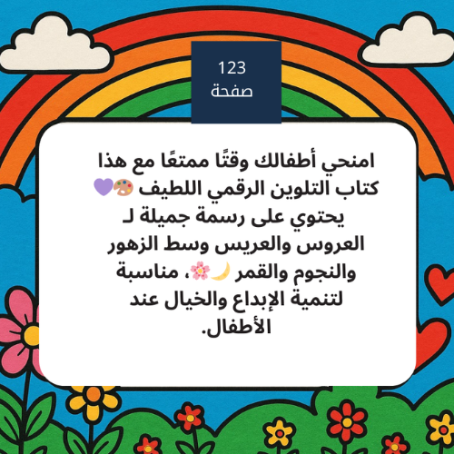 كتاب تلوين للأطفال . العروس والعريس
