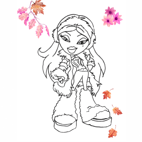 براتز  كتاب تلوين سحري للفتيات